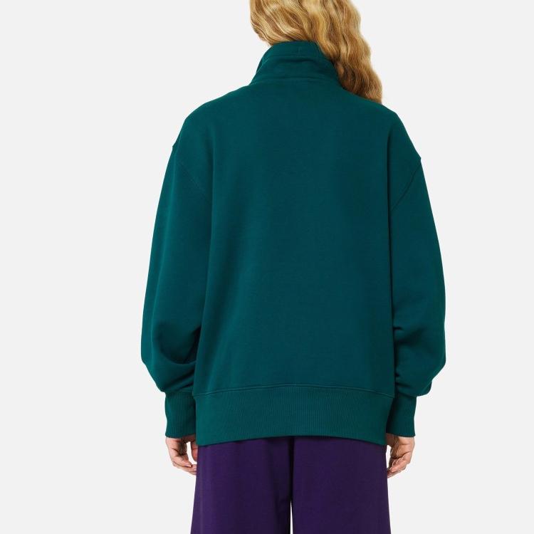 Puma x Ami Half-Zip Sweatshirt Varsity Green Unisex Tops 535993-24