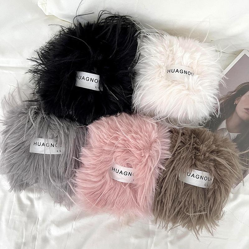 Scarf Women's autumn and winter plush long fine imitation mink collar thickened warm shawl fashionable couple scarf