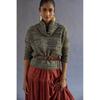 Anjia Anth ~ Pilcr * Turtleneck Soft Pile Collar Mixed Color Knit sweater 2 Colors