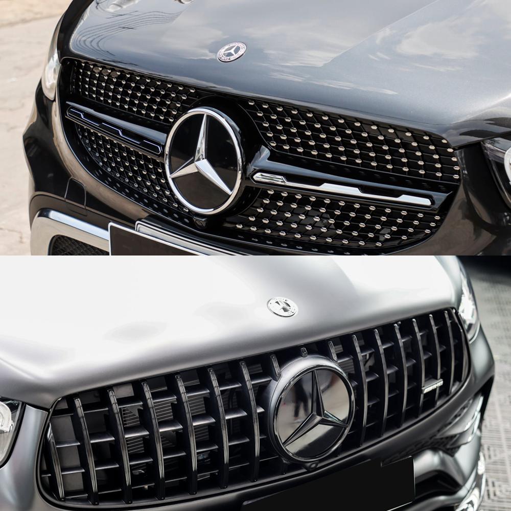 Front Grille Star Badge ABS  Illuminated LED Emblem For Mercedes Benz GLC GLE GLS V-Class X253 W167 X167 W447