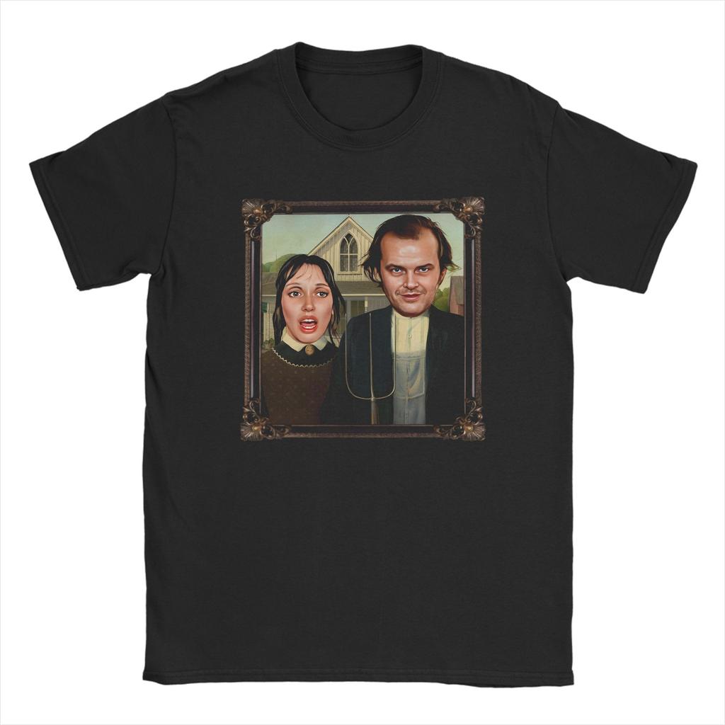 The Shining Tshirts Unisexs Cotton Clothing Funny Horror Movie Oneck Short Sleeve