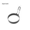 Non-stick Egg Frying Pan with Silicone Handle and Stainless Steel Ring