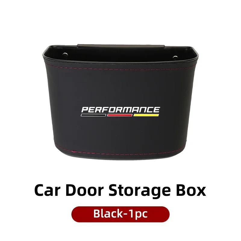 2025 Car Door Trash Bin Leather Interior Door Panel Storage Box Auto Garbage Bag Seat Back Cup Holder For BMW E30 E34 E36 E3