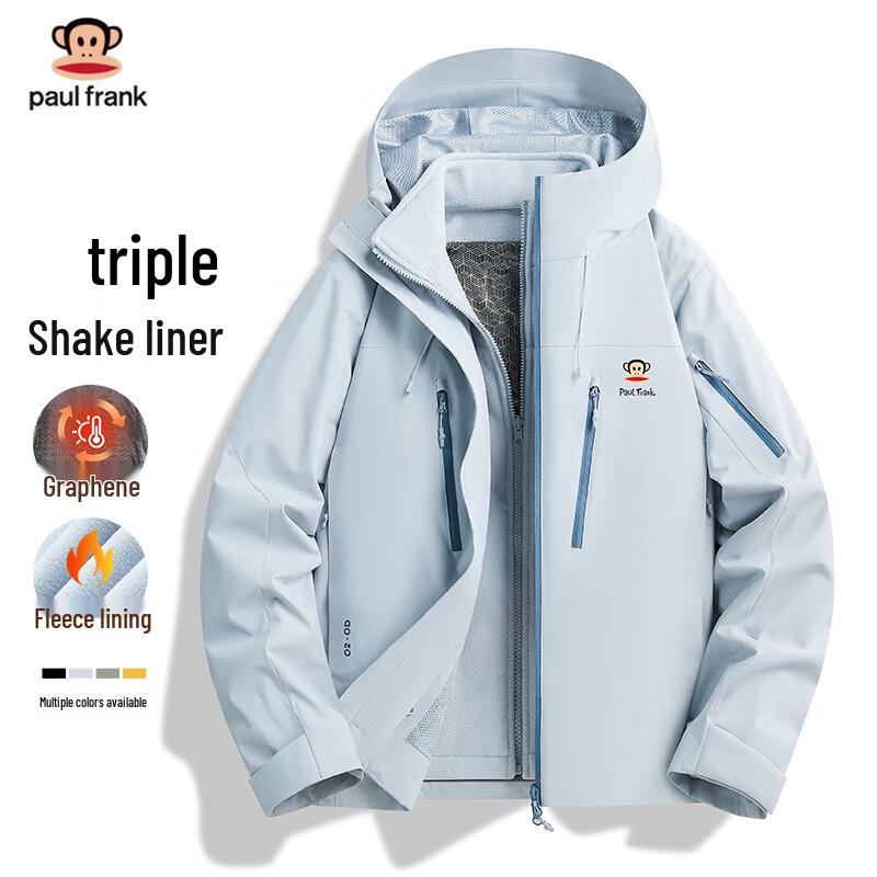 Paul Frank 2025 Men's 3-in-1 Windproof Outdoor Hiking Jacket