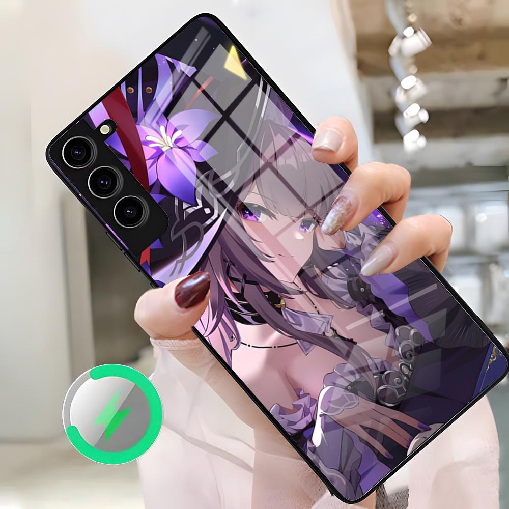 Honkai Star Rail Herta Phone Case For Samsung S26 Ultra S25 Edge S23 S22 S21 S20 Ultra Plus S24 Fe A25 Magnetic Glass Cover