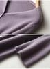 2026 Autumn/Winter Women's V-Neck Flare Sleeve Slimming Knit Top