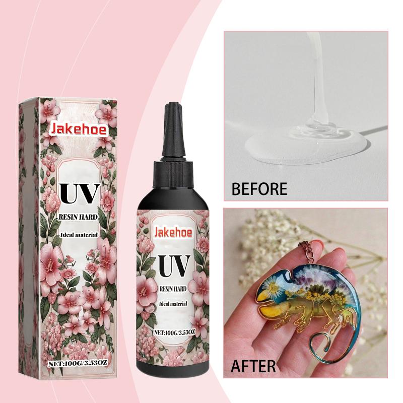 Clear UV Glue for Handmade Jewelry Fast Curing Hard Epoxy Resin for DIY Crafting Needs