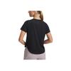 Under Armour Launch Elite Comfortable Fashionable Fitting Versatile Short Sleeve Breathable Regular T-Shirt Women Tops Black 1389564-001