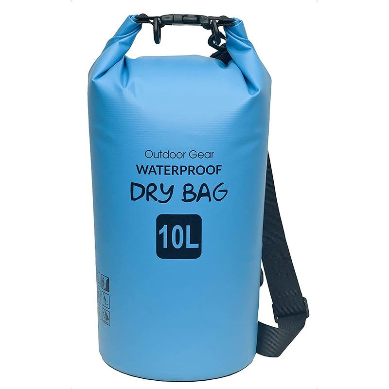 Outdoor Waterproof Bag Dry Rafting Bag, Swimming Beach Waterproof Bucket Bag Dry Bag 5l single shoulder (ready in stock) синий