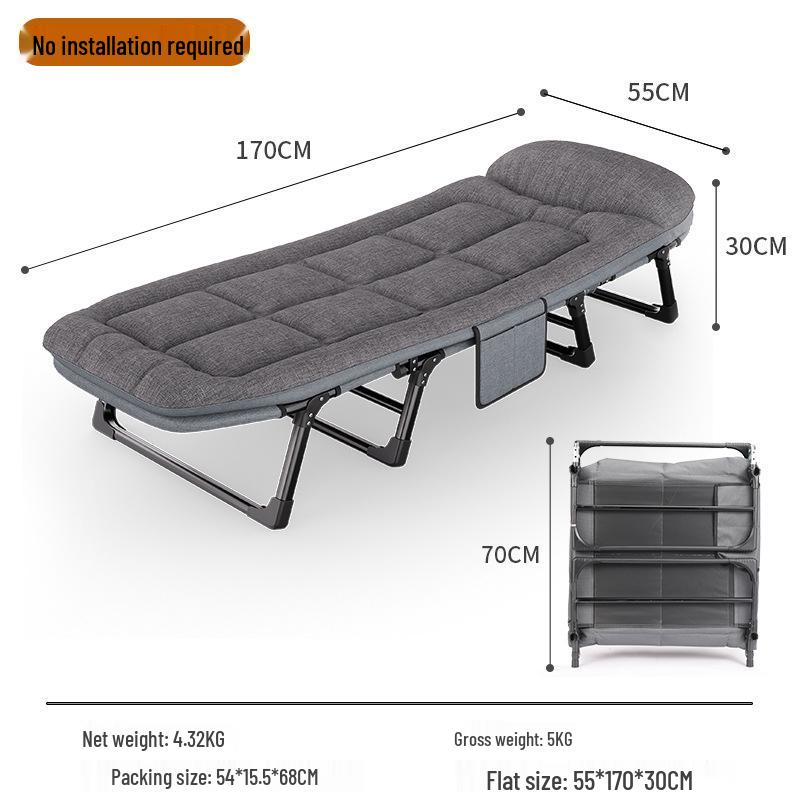 Folding Recliner Camping Bed for Naps and Office
