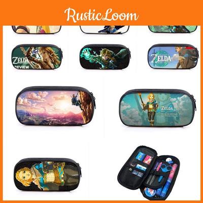Estojo de Lápis de Desenho Legend Of Zelda Kingdom Tears Material de Poliéster Durável e Respirável