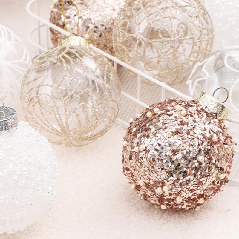 Shatterproof Christmas Tree Hanging Pendants Shimmering Baubles for Holiday Decoration Indoor and Outdoor Ornament