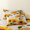 Ensemble de housse de couette Tournesol 3 pièces, Literie Florale Vintage avec taies d'oreiller, Housse de couette douce pour chambre d'adulte, dortoir