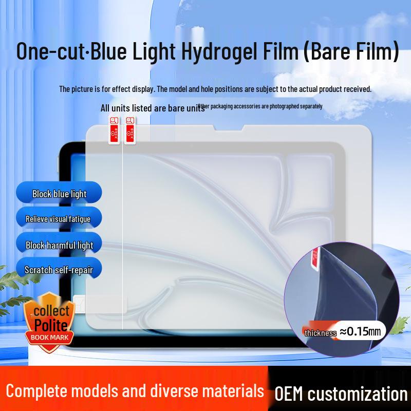 סרט הידרוג'ל PET מט 11 אינץ' Oppo Pad SE בהבחנה גבוהה חסין פיצוץ