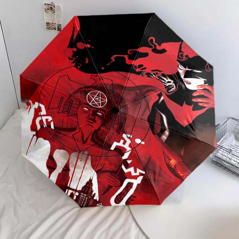 

1 PC Automatic Folding Umbrella - Cartoon Pattern, Portable & Foldable Design with 11 Ribs, Christmas Birthday Gifts