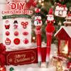 DIY Christmas Beaded Santa Claus Gel Ballpoint Pen