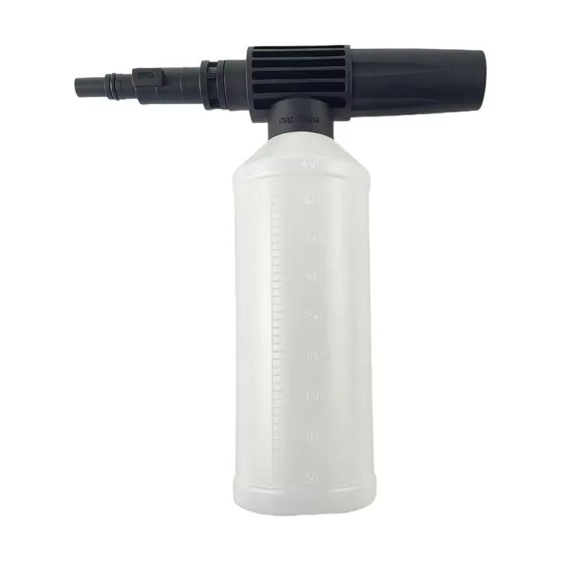 

Пеногенератор высокого давления объемом 450 мл, подходящий для насадок Baird и Bosch. Насадка не регулируется. 21X11X8CM чёрный