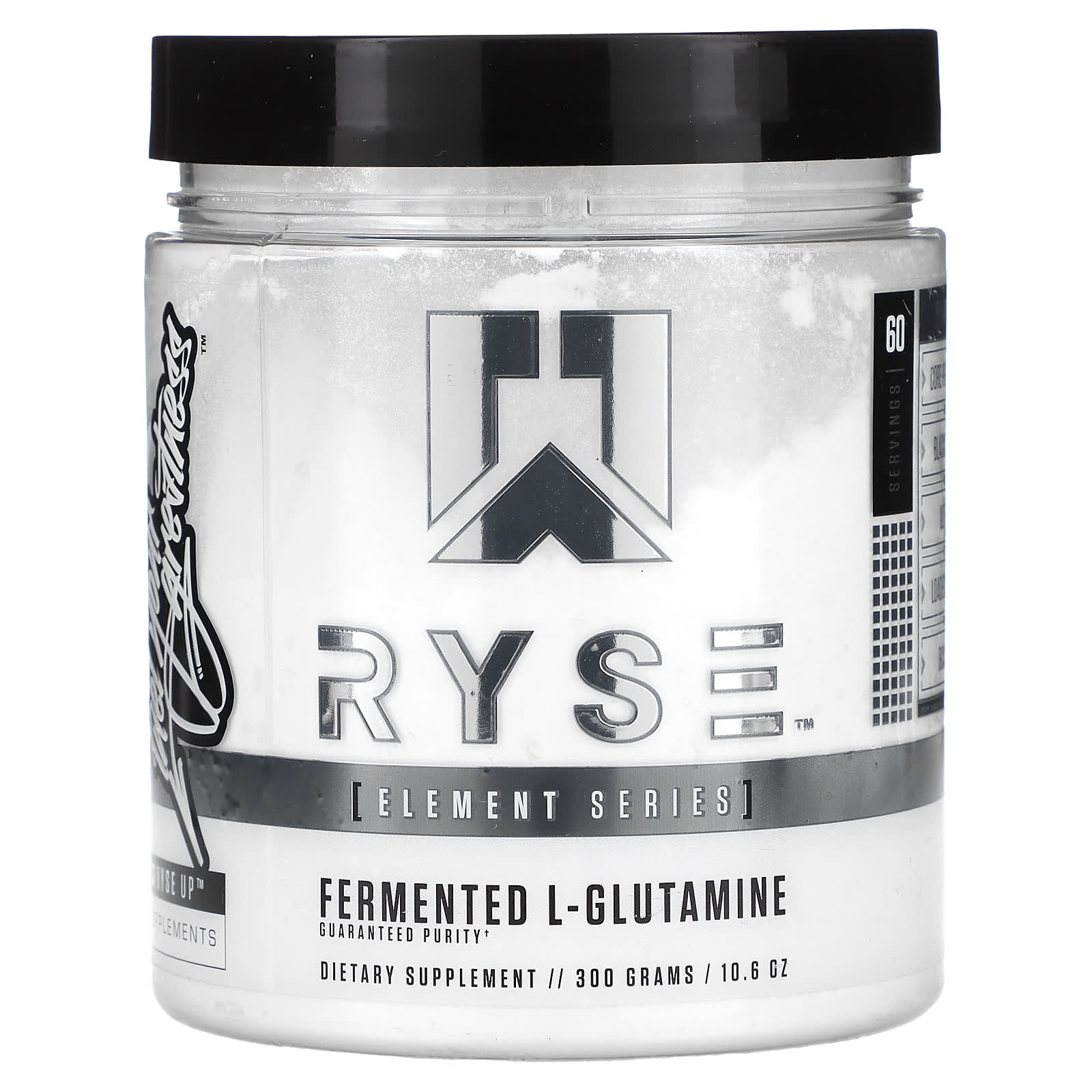 

RYSE, element Series, Fermented l-Glutamine, 10.6 oz (300 g)