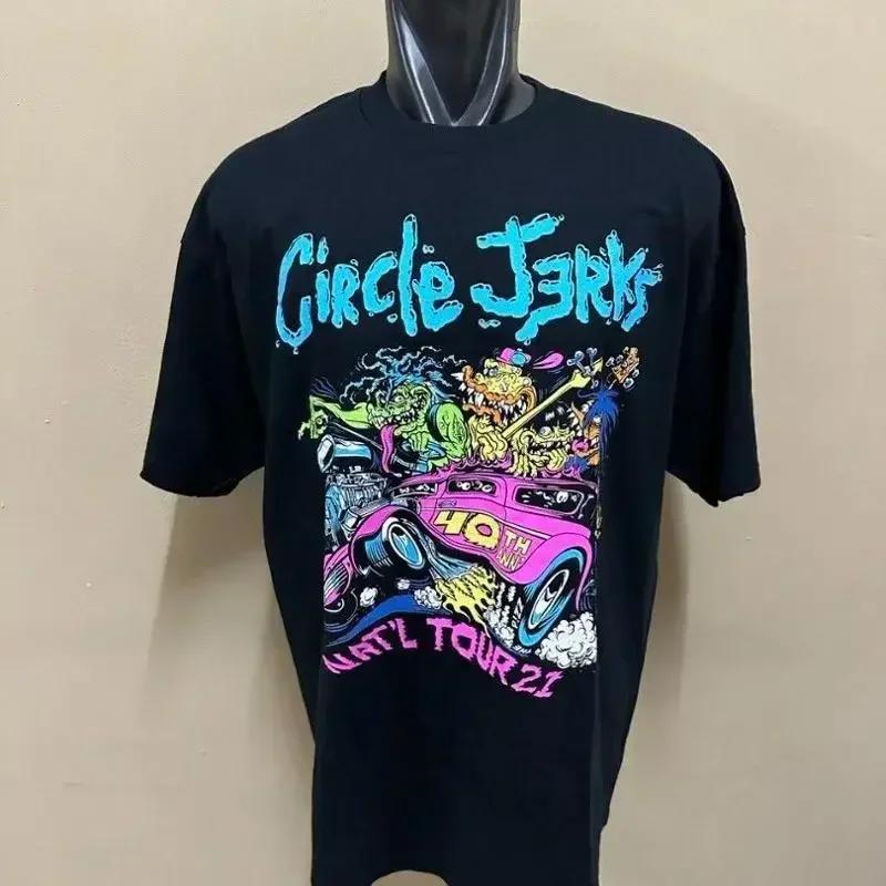 Circle Jerks 40th Anniversary Tour Short Sleeve Black Color Shirt Kv26704