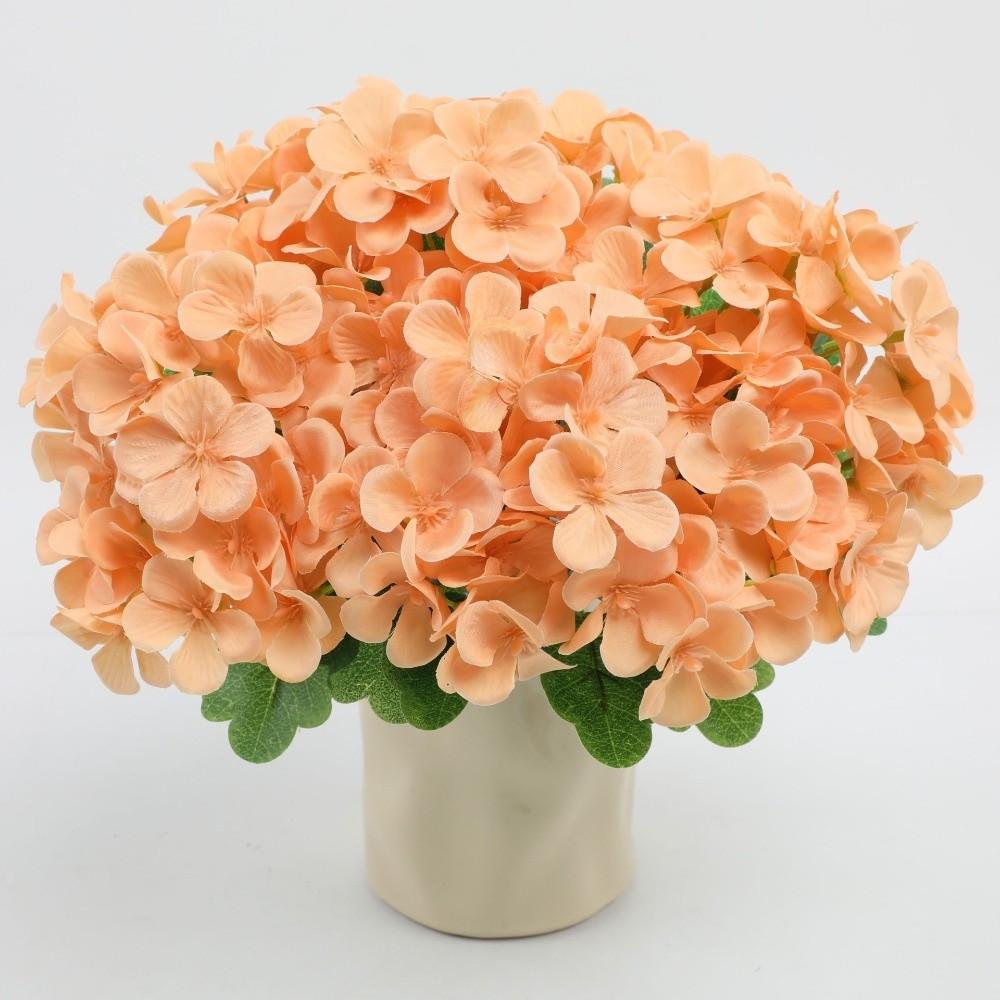Silk Cloth Foam Flower Bouquet Dyed Edged Simulation Flowers Home Decoration  Photography Props
