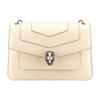 Serpenti Forever Calfskin Shoulder Bag, Crossbody Bag Medium Women's Beige 290931