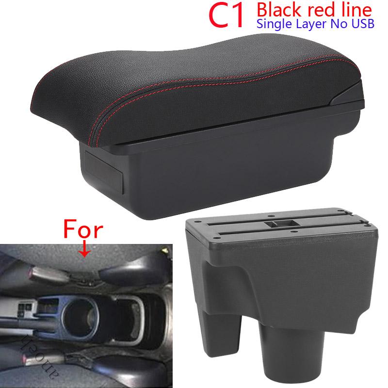 For Toyota Aqua Armrest For Toyota Prius C Aqua Car Armrest Box Curved Surface Car Accessorie Auto Storage Box leather Dedicated