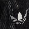 Adidas Originals Striped Zipper Closure Polyurethane Tote Bag Unisex Bags Black White IJ5992