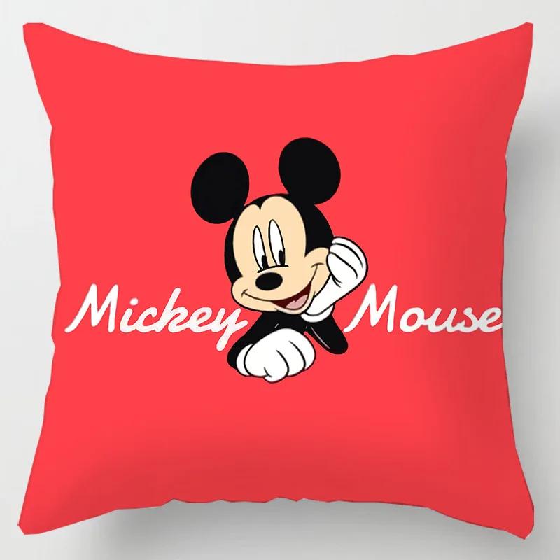 Disney Pillowcase Mickey Minnie Mouse Pillow Case \ Toys Home Decoration Gift 45x45cm