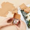 50pcs Kraft Paper Box Folding Box Square Tan 5.5x5.5x2.5cm