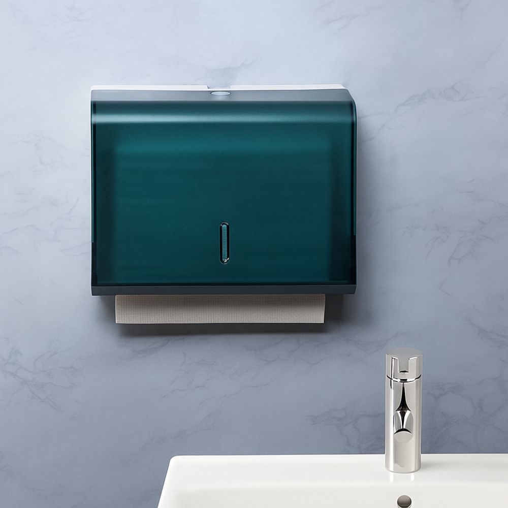 Large Capacity Paper Towel Dispenser Waterproof No Punch Tissue Box Holder Space Saving Bathroom Tissue Box Bedroom