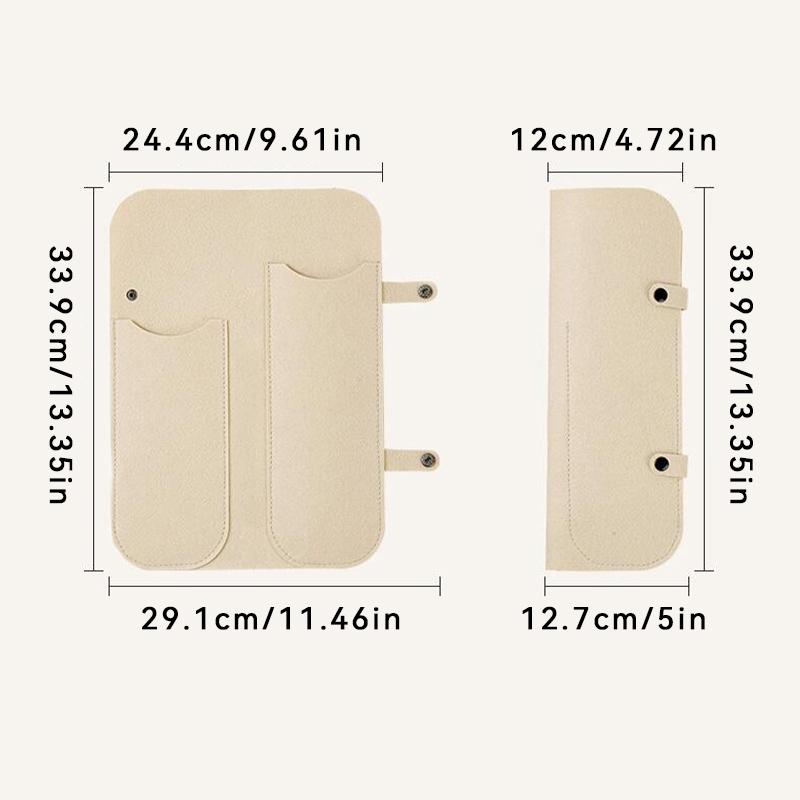 Heat Resistant Felt Travel Storage Pouch for Curling Iron Hair Straightener Flat Iron Organizer Insulation Protective Case