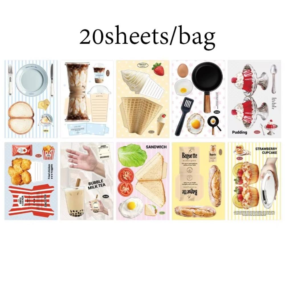 

20Pcs Cute Design Writing Paper Handcraft Material Book New Note Paper 3