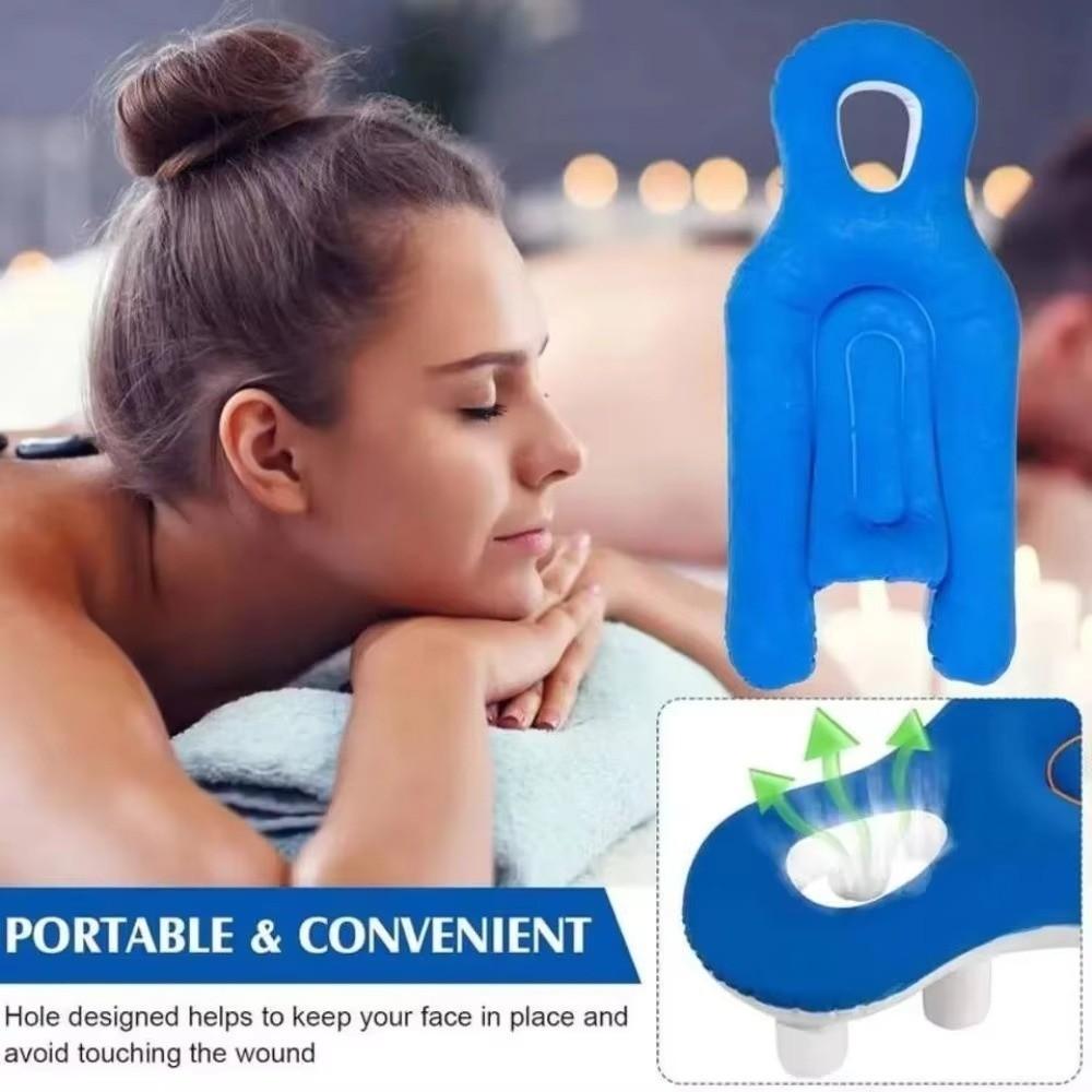 New Universal Face Down Pillow Portable Inflatable Design Eye Surgery Pillow Recovery Support Comfortable Prone Pillow