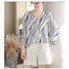 DIMANAF 2026 Women Plus Size New Summer Blouse Shirt Thin Casual Loose Lady Tops Tees Print Shirts