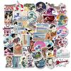 50PCS Ukiyo-e Art Anime Stickers Japan Geisha Decoration Suitcase DIY Guitar Phone Laptop Suitcase Water Cup Skateboard Decals