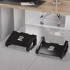 Footrest Stool with Adjustable Height - Durable Plastic Office & Home Footrest with Non-Slip Base, 5 Adjustable Rollers
