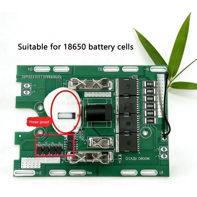 18650 Battery Protections Circuit Board for 21V 6 a Battery Tool Charging Multiple Protections for Improved Longevity