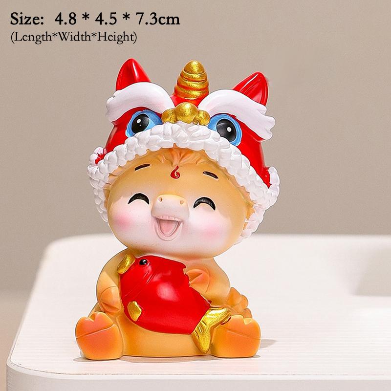 2026 Cute Year Of The Horse Ornament Lucky New Year Horse Toy DIY Desktop Decoration Car Ornament Pony Decor New Year Gift