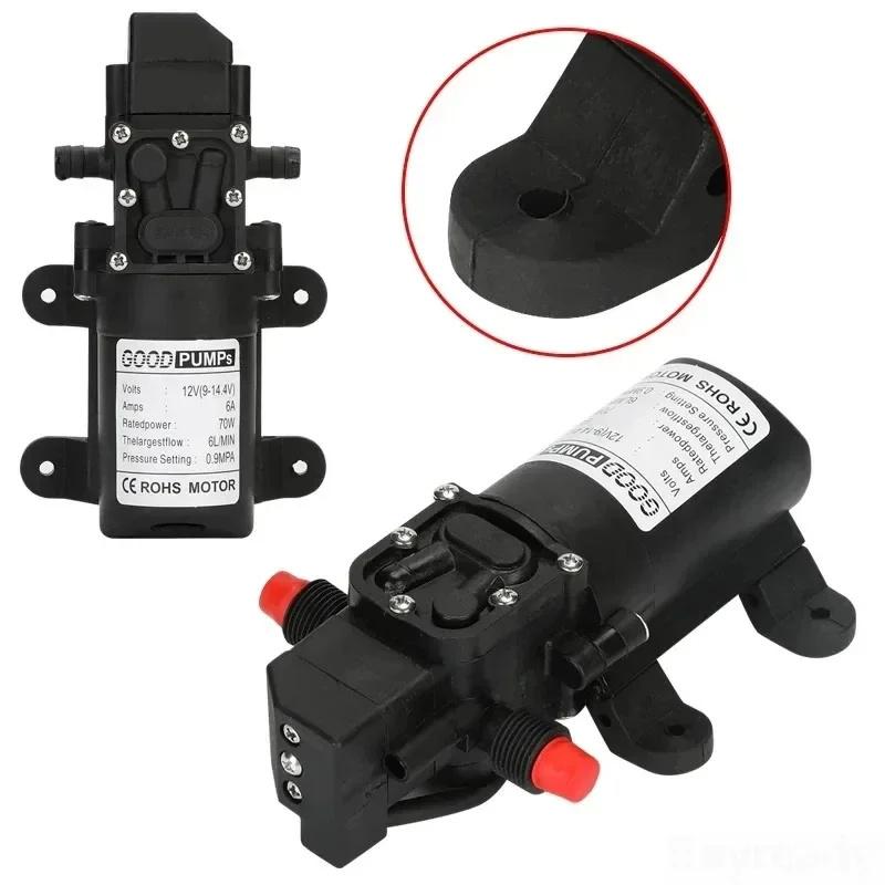 1pcs Automatic Flow Switch AUTO Diaphragm Water Pump Small Safe Self Priming Pumps 6L/Min High Pressure 12V 130PSI Agricultural