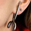 Retro Style Dangle Earring Quirky Scissor Shaped Ear Stud Accessory Trendy Individuality Ear Ornament for Fashion Lover