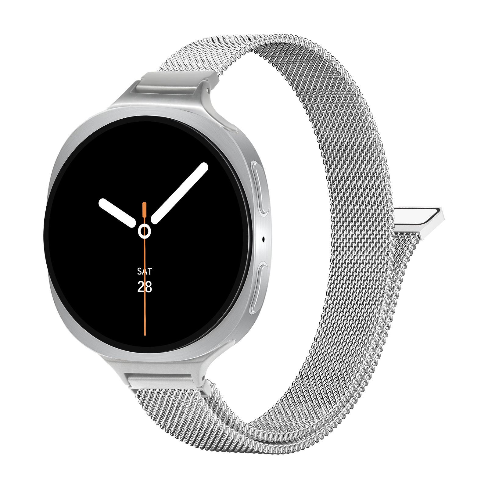 

Тонкий магнитный ремешок-петля для Samsung Galaxy Watch 8 Samsung Watch 8 / Galaxy Watch 8 серебряный