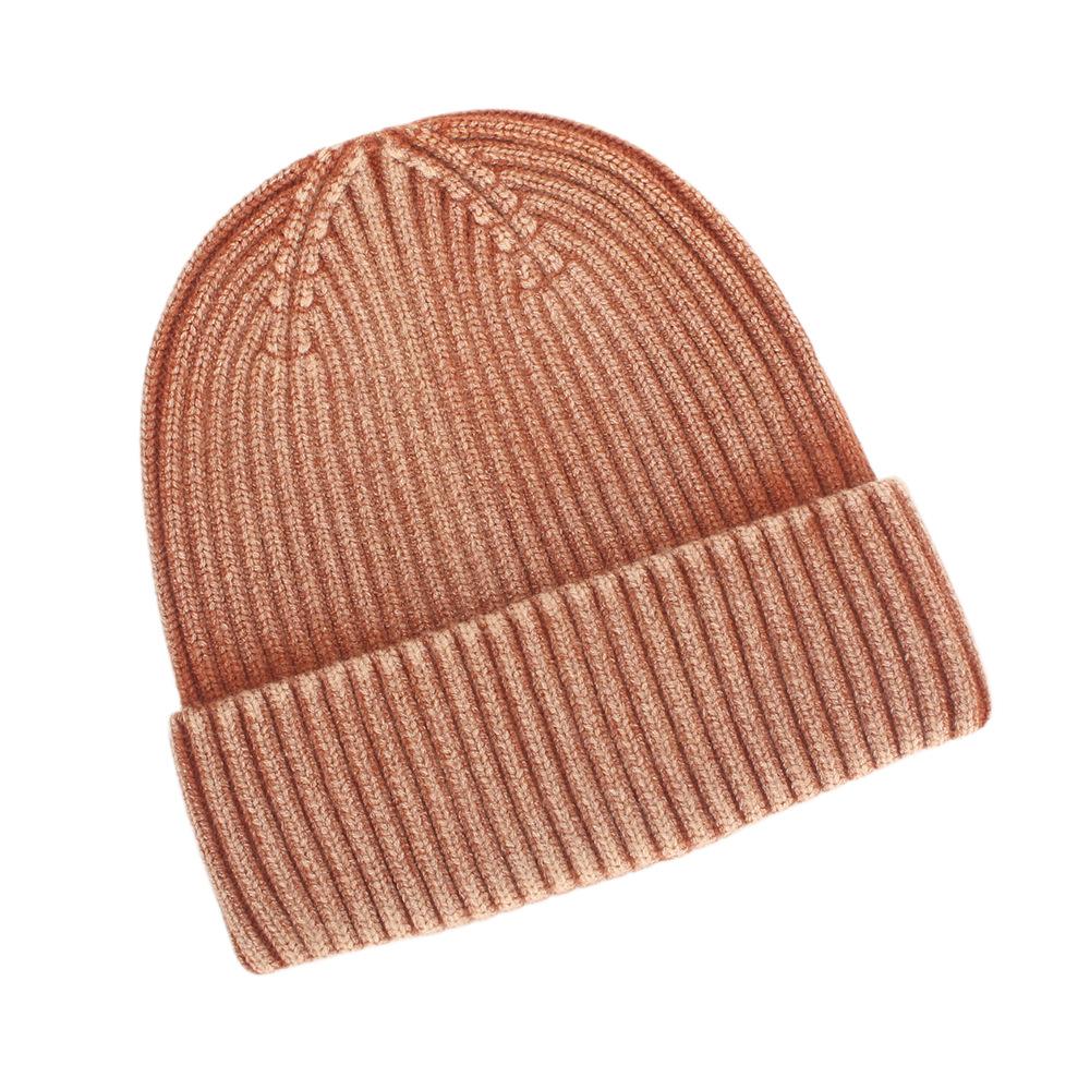 New graphite washed knitted hat women's brimless outdoor warm thickened men's wool hat European and American cycling hat