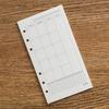 A6 40Sheets Loose Leaf Notebook Refill Spiral Binder Inner Page Grid Blank Line Diary Agenda PlannerSchool Stationery