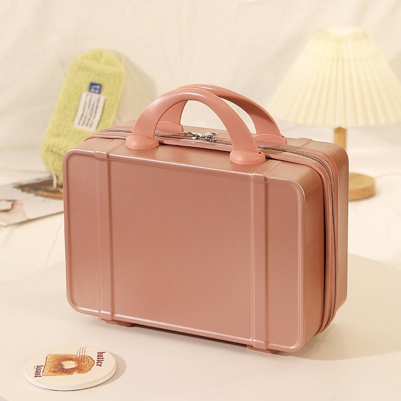 Korean-Style Compact Retro 14-Inch Makeup Storage Suitcase 14-inch