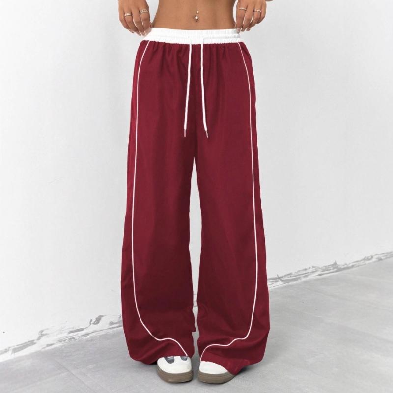 Spring and summer sports style women's clothing fashion loose casual niche hanging wide leg pants