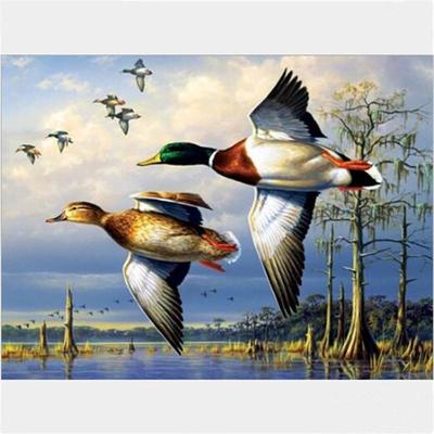Volle runde 5D-Diamantmalerei, fette Gans, Stickerei, Kreuzstich, Heimdekoration, handgefertigtes Geschenk