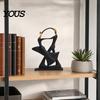 Durable Resin Sculpture Musician Sculpture, Stable Base Abstract Guitar Saxophone Singer Statue, Band Theme Decoration, Home Art Decor