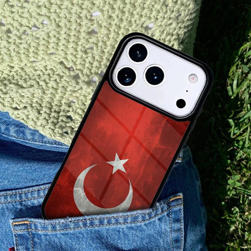 Turkei Turkey Ataturk Flag Soft Phone Case For iPhone 17 AIR 16 Pro Max 15 14 Pro 11 12 13 Shockproof Silicone Cover