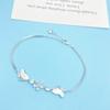 S925 Sterling Silver Small Fish Bracelet for Women - Elegant, Fashionable Design, Cool and Versatile Hand Jewelry