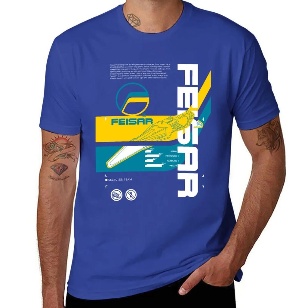 Wipeout 2049 Feisar Coverart T-Shirt Hippie Schwergewicht Neu Bei Oberteilen T-Shirts Niedlich Harajuku Vintage Unisex Designer Kleidung Streetwear
